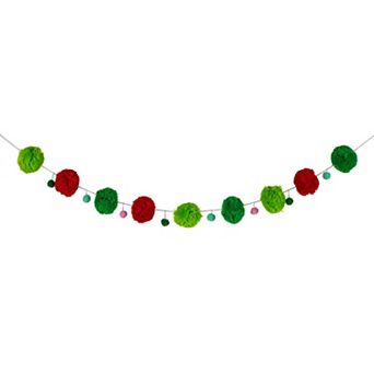 Northlight Pom Pom 4-ft. Christmas Garland