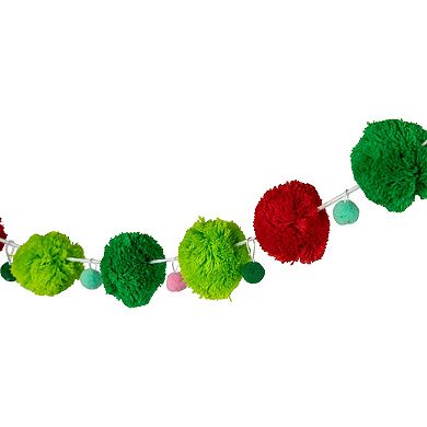 Northlight Pom Pom 4-ft. Christmas Garland