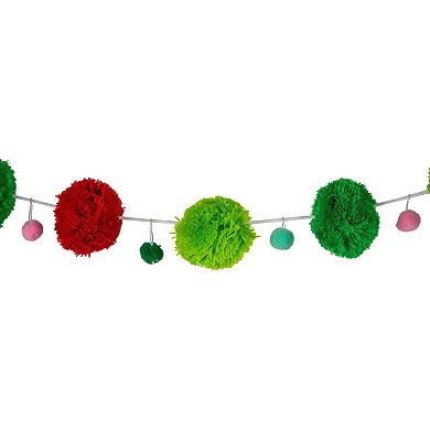Northlight Pom Pom 4-ft. Christmas Garland