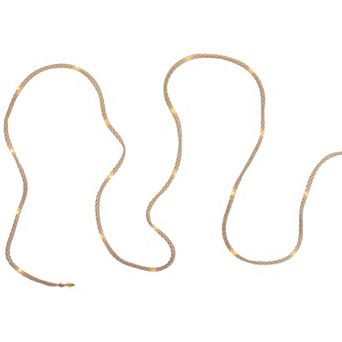 Northlight 6.75-ft. Pre-Lit Battery-Operated Rope Christmas Garland