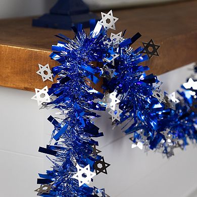 Northlight 50-ft. Star of David Hanukkah Tinsel Garland