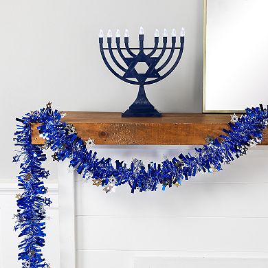 Northlight 50-ft. Star of David Hanukkah Tinsel Garland