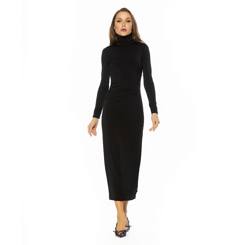 Women's ALEXIA ADMOR Mockneck Long Dress,