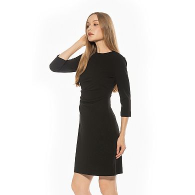 Women's ALEXIA ADMOR Crewneck Ruched Shift Dress