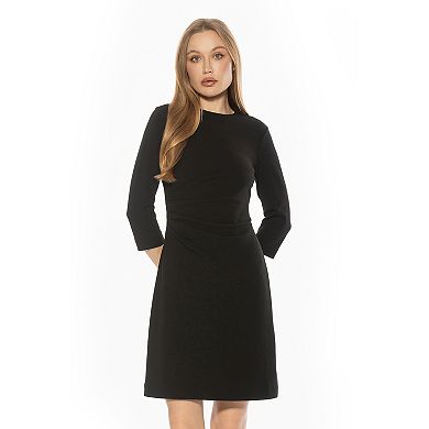 Women's ALEXIA ADMOR Crewneck Ruched Shift Dress