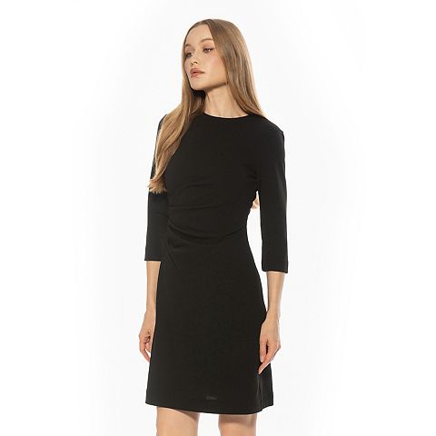 Женские платья ALEXIA Women's ALEXIA ADMOR Crewneck Ruched Shift Dress
