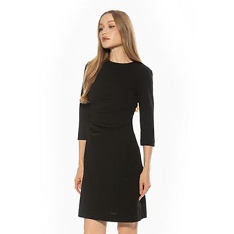 Women's ALEXIA ADMOR Crewneck Ruched Shift Dress