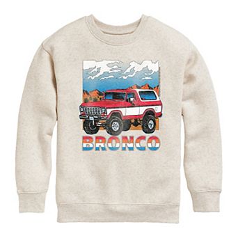 Boys 8-20 Ford Bronco Mountain View Crew Fleece Sweatshirt