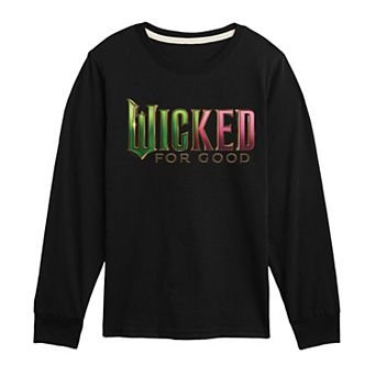 Boys 8-20 Wicked For Good Logo Long Sleeve Graphic Tee
