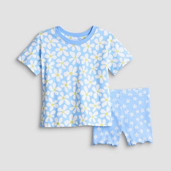 Girls 4-12 Jumping Beans® Farm Fresh Market 2 pc Oversized Tee & Rib Bike Short Set