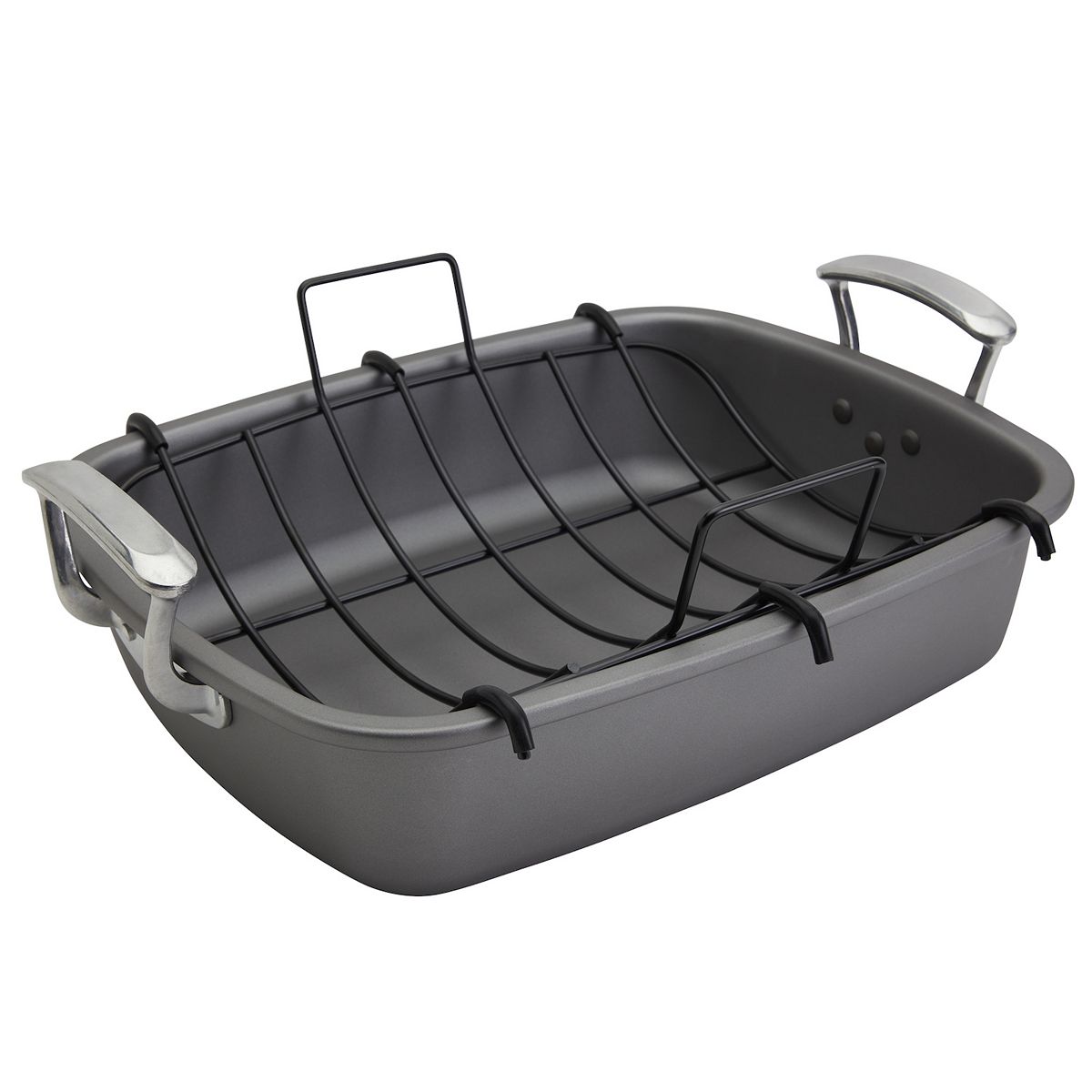 Mingle & Co. 17-inch Carbon Steel Roaster with Rack