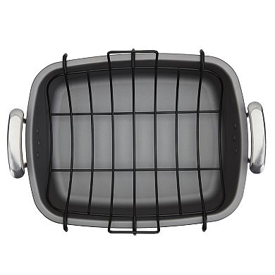 Mingle & Co. 17-inch Carbon Steel Roaster with Rack