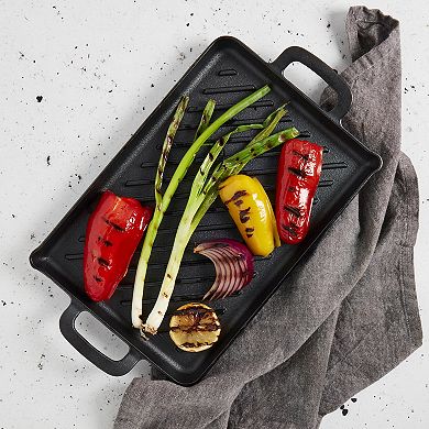 Mingle & Co. Pre-seasoned Cast Iron Grill Pan