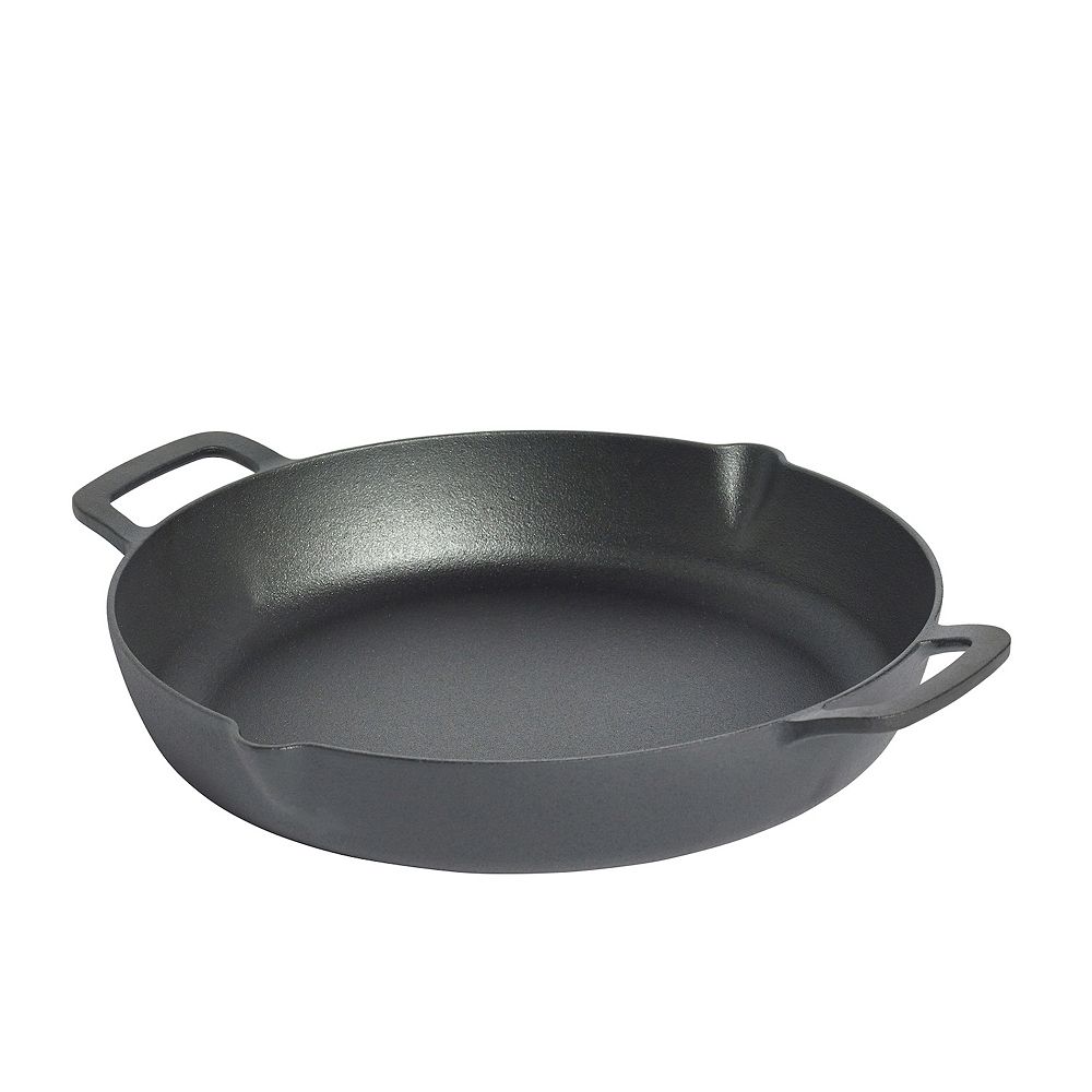 Mingle & Co. 13-Inch Cast Iron Pan with Pour Spout