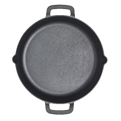 Mingle & Co. 13-Inch Cast Iron Pan with Pour Spout