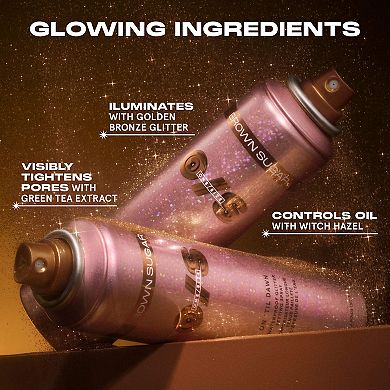 On 'Til Dawn Waterproof Glitter Setting Spray - Brown Sugar