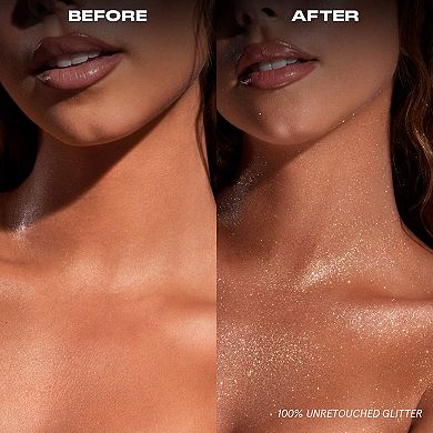 On 'Til Dawn Waterproof Glitter Setting Spray - Brown Sugar