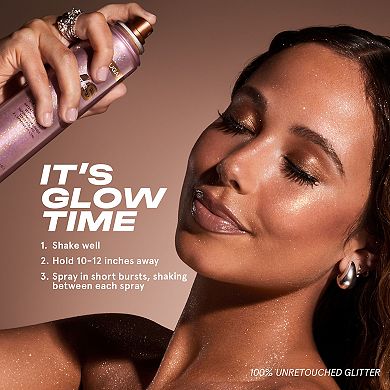 On 'Til Dawn Waterproof Glitter Setting Spray - Brown Sugar