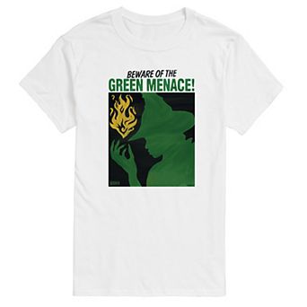 Men's Wicked For Good Beware Of The Green Menace! Graphic Tee