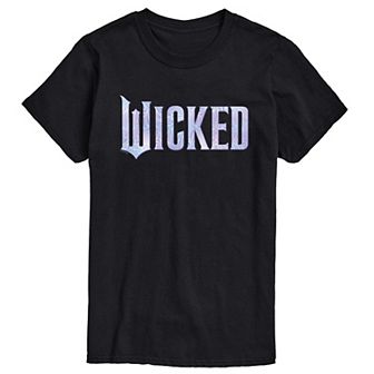 Men's Wicked For Good Logo Butterfly Sparkle Graphic Tee