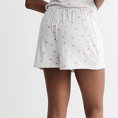 Juniors' Pink Republic Pointelle Shorts