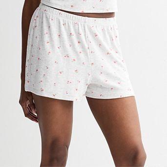 Juniors' Pink Republic Pointelle Shorts