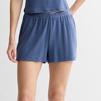 Juniors' Pink Republic Pointelle Shorts