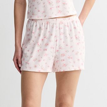 Juniors' Pink Republic Pointelle Shorts