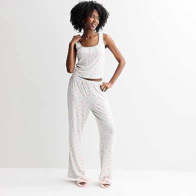 Juniors' Pink Republic Pointelle Lounge Pants