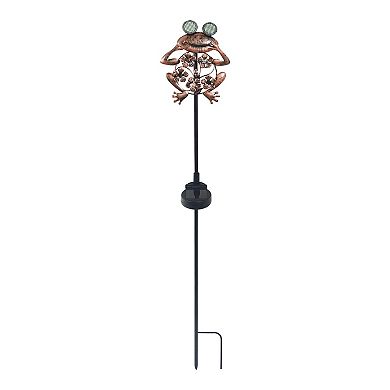 Crosslight Solar Frog Blinking Eye Outdoor Decor