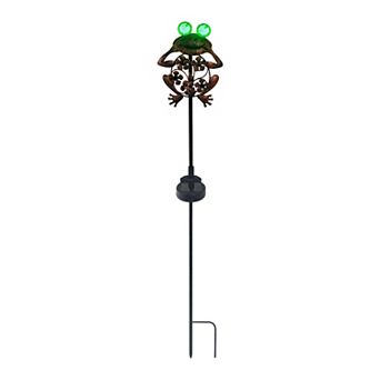 Crosslight Blinking Eye Solar Animal Figurine Outdoor Garden Stake Light