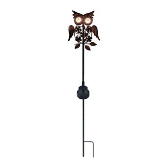 Crosslight Blinking Eye Solar Animal Figurine Outdoor Garden Stake Light
