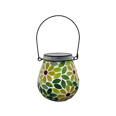 Crosslight Mosaic Solar Lantern Outdoor Decor