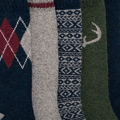 Men's MUK LUKS 5-pk. Crew Socks