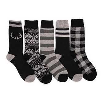 Men's MUK LUKS 5 pk Crew Socks