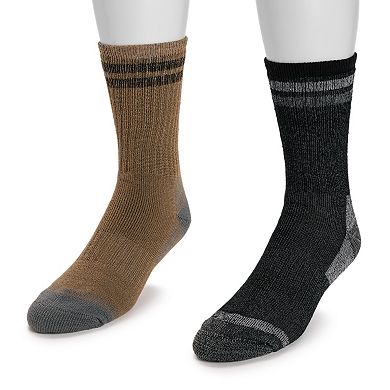 Men's MUK LUKS 2-Pack Heat Retainer Hiking Socks