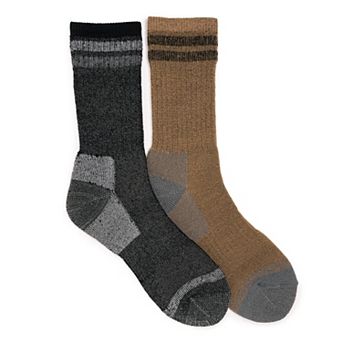 Men's MUK LUKS 2 pk Heat Retainer Hiking Socks