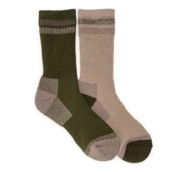 Men's MUK LUKS 2 pk Heat Retainer Hiking Socks