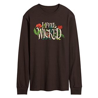 Men's Wicked For Good Elphaba I Feel Wicked Long Sleeve Graphic Tee