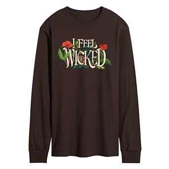 Men's Wicked For Good Elphaba I Feel Wicked Long Sleeve Graphic Tee