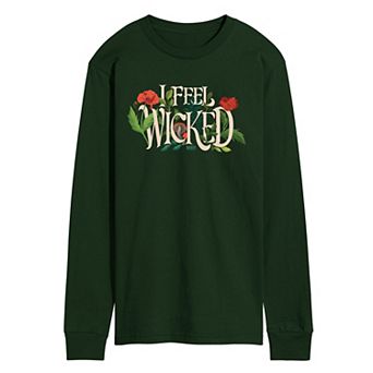 Men's Wicked For Good Elphaba I Feel Wicked Long Sleeve Graphic Tee