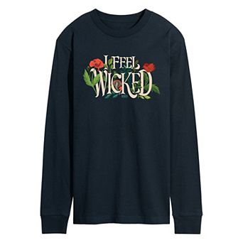 Men's Wicked For Good Elphaba I Feel Wicked Long Sleeve Graphic Tee
