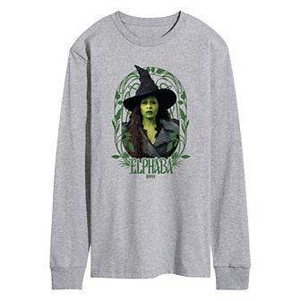 Men's Wicked For Good Elphaba Frame Long Sleeve Graphic Tee