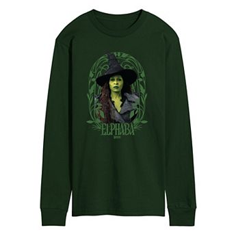Men's Wicked For Good Elphaba Frame Long Sleeve Graphic Tee
