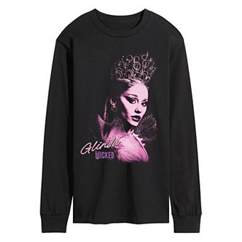 Men's Wicked For Good Glinda Portrait Long Sleeve Graphic Tee