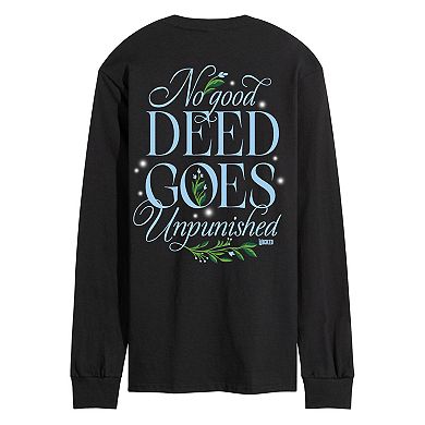 Men's Wicked For Good Elphaba No Good Deed Goes Unpunished Long Sleeve Graphic Tee