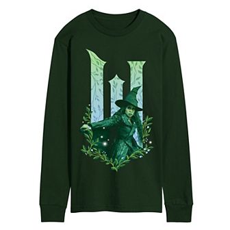 Men's Wicked For Good Elphaba No Good Deed Goes Unpunished Long Sleeve Graphic Tee