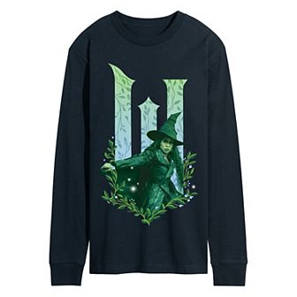 Men's Wicked For Good Elphaba No Good Deed Goes Unpunished Long Sleeve Graphic Tee