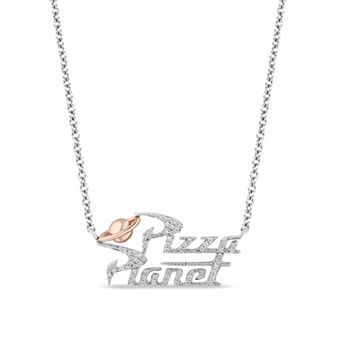 Disney / Pixar's Toy Story Pizza Planet 1/6 Carat T.W. Diamond Necklace