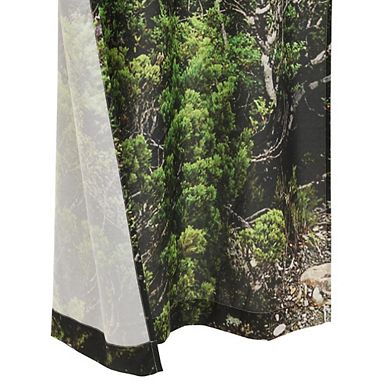 100% Polyester Photo Real Light Filtering Nature-Inspired Ambiance Curtain Panels Pair